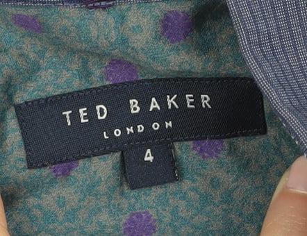 Ted Baker Men's Blue Striped Shirt Long Sleeve L