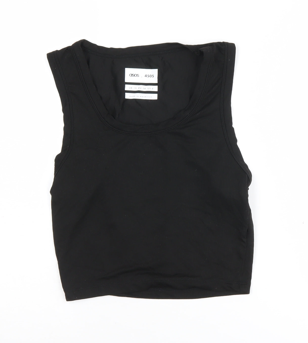 ASOS Women’s Black Tank Top Size M Stretchy Gym