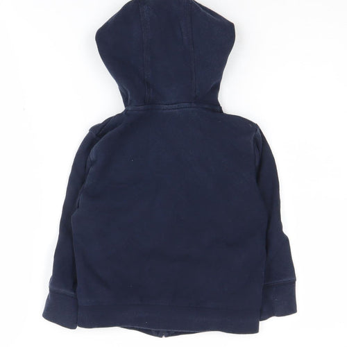 Gap Boys Blue Full Zip Hoodie, 4 Years, Colourblock, Comfy
