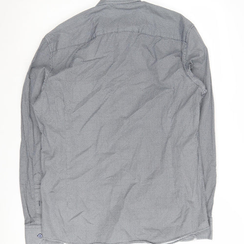 Tarocash Men's Geometric Black Shirt, Small