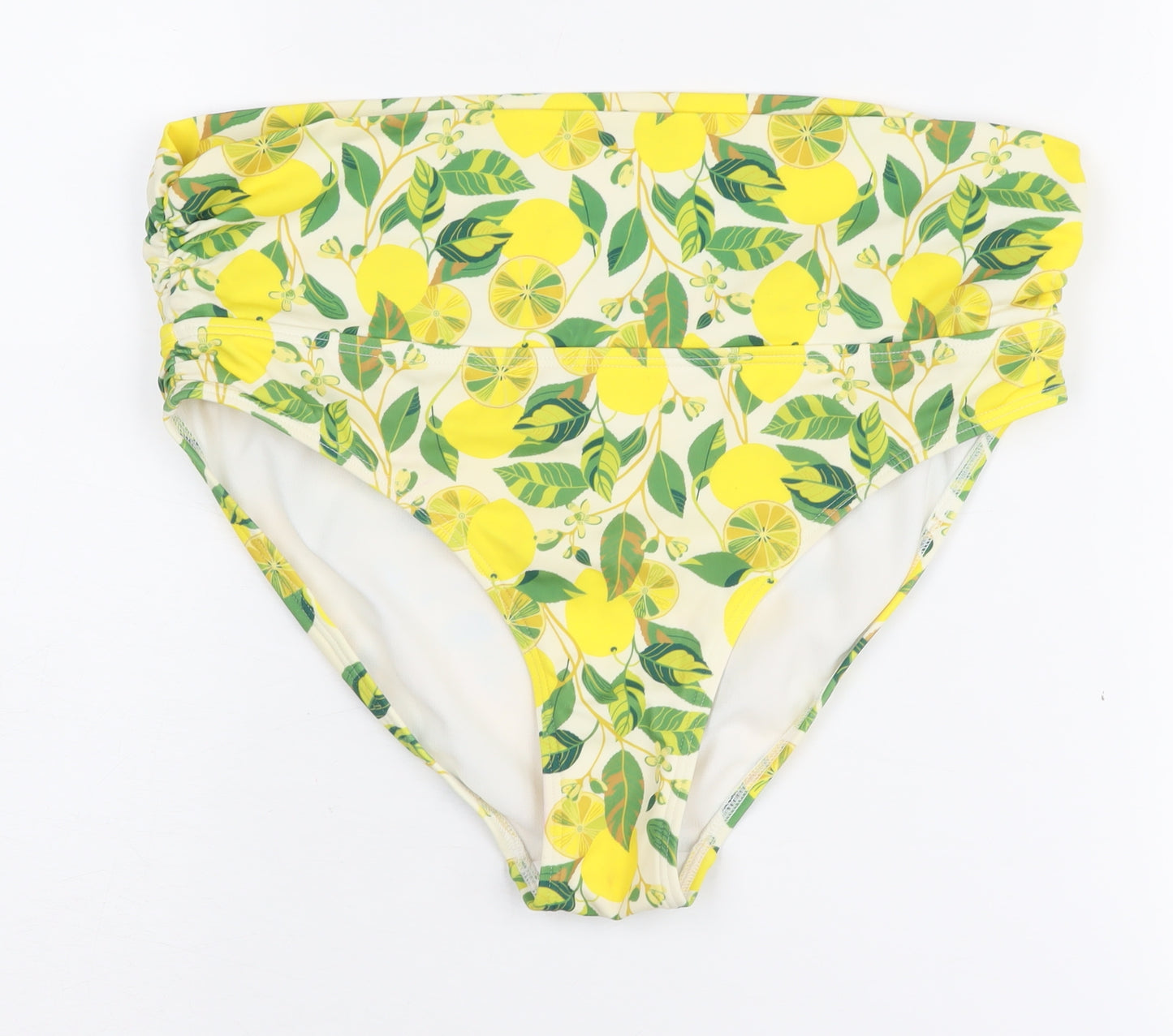 Boden Women's Yellow High-Waisted Swim Bottom Size 10