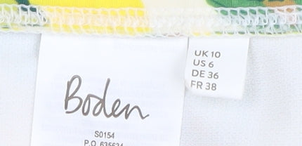 Boden Women's Yellow High-Waisted Swim Bottom Size 10
