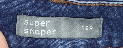 Nutmeg Women's Blue Skinny Jeans Size 12