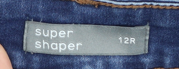 Nutmeg Women's Blue Skinny Jeans Size 12