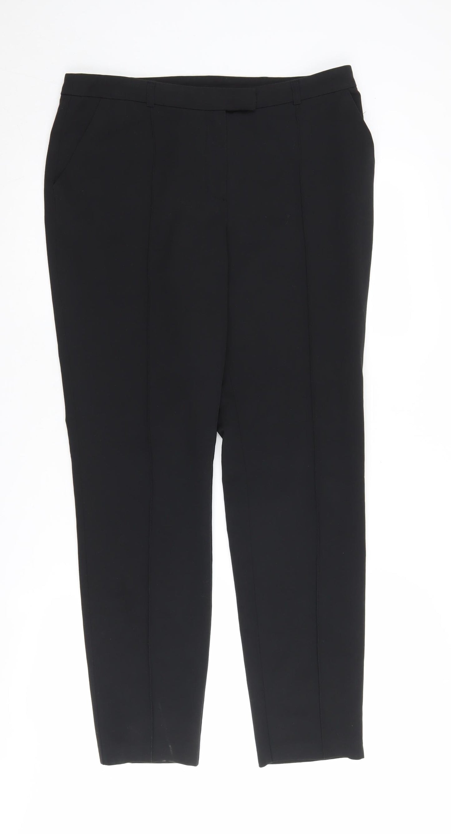 Red Herring Women's Black Straight Trousers Size 12