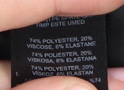 Red Herring Women's Black Straight Trousers Size 12