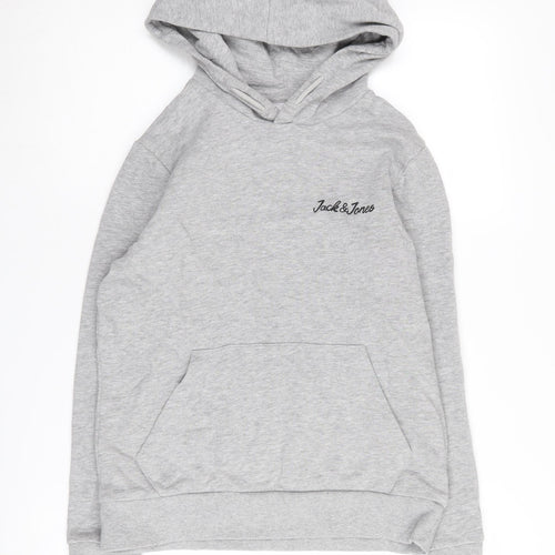 Jack & Jones Boys Grey Pullover Hoodie 14 Years