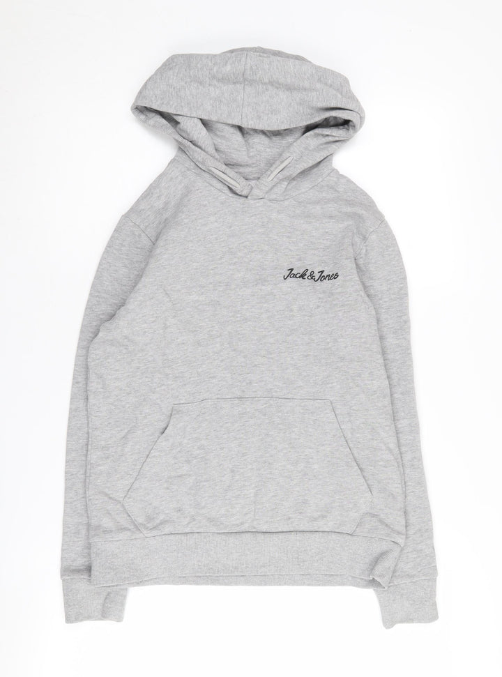 Jack & Jones Boys Grey Pullover Hoodie 14 Years