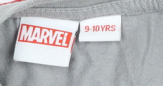 Marvel Boys Grey Red Pyjama Set 9-10Y Superhero Graphic
