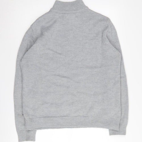 French Connection Women’s Grey High Neck Jumper - L