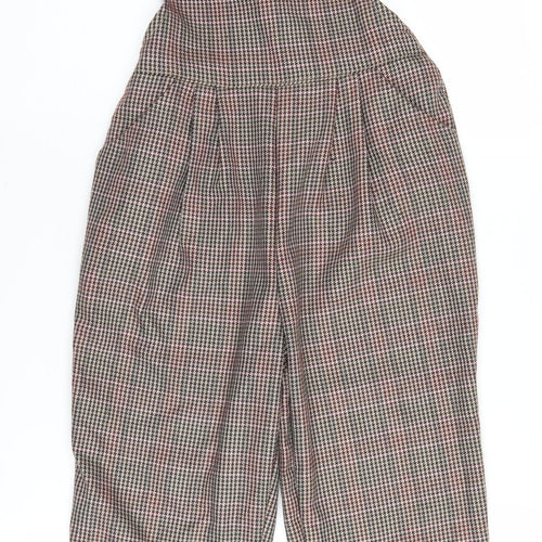 Next Multicoloured Check Girls Dungaree, 5-6 Years