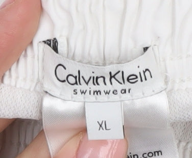 Calvin Klein Men's White Swim Shorts XL