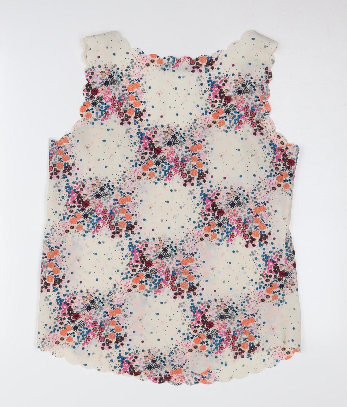 Oasis Womens Floral Tank Top Multicoloured Size 10