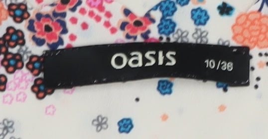 Oasis Womens Floral Tank Top Multicoloured Size 10