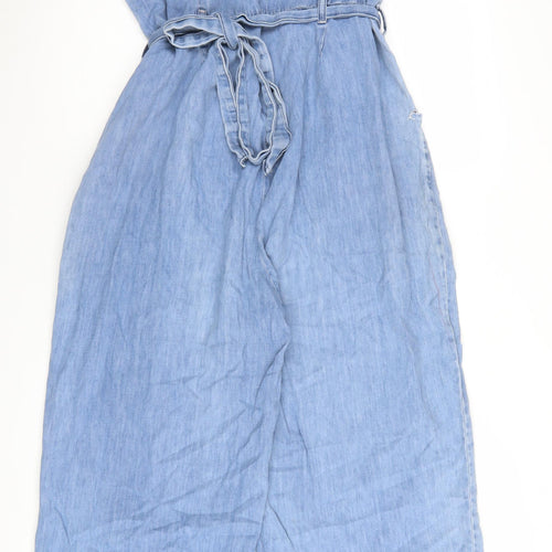 White Stuff Women's Blue Denim Jumpsuit Size 18
