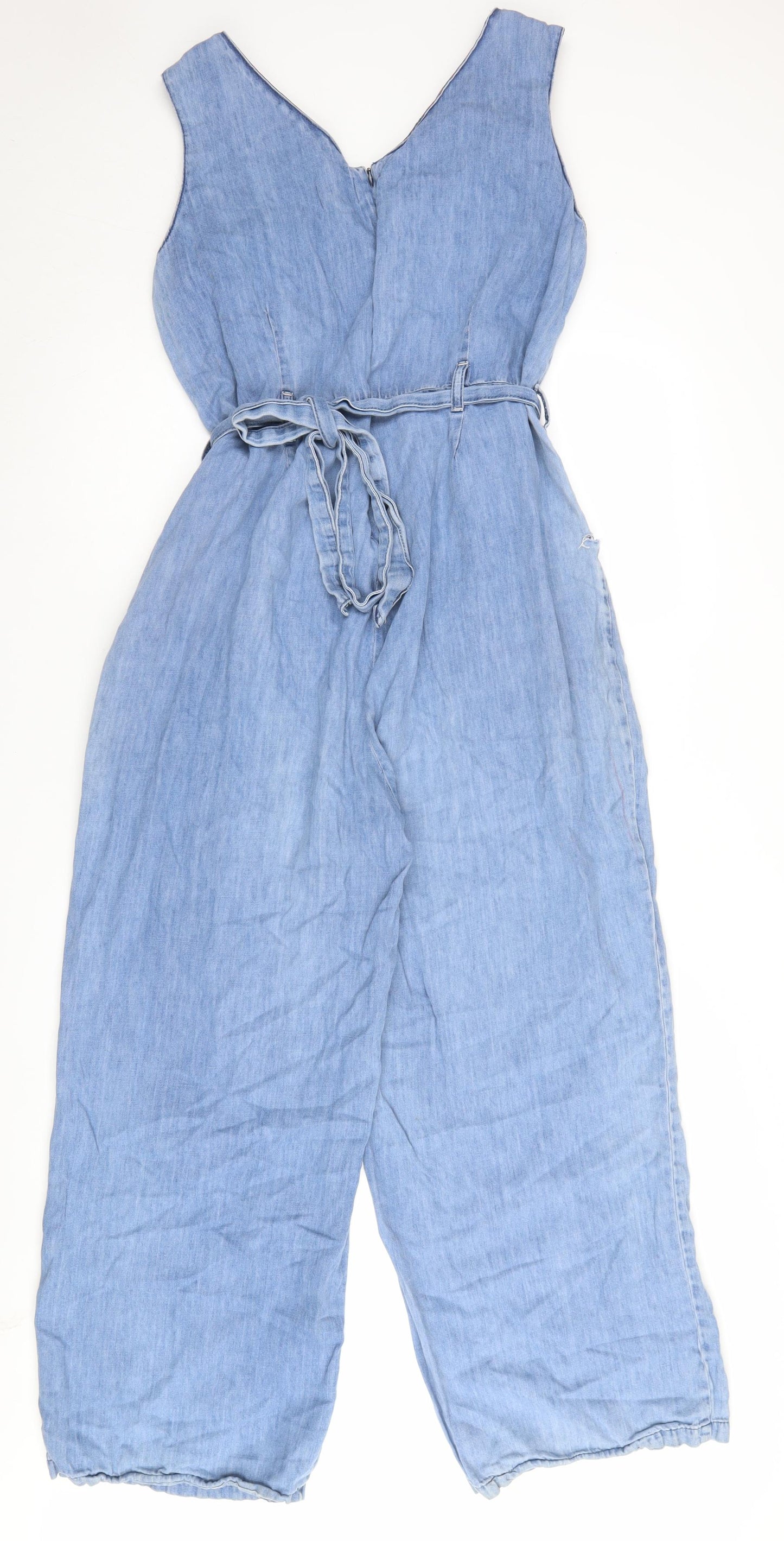 White Stuff Women's Blue Denim Jumpsuit Size 18