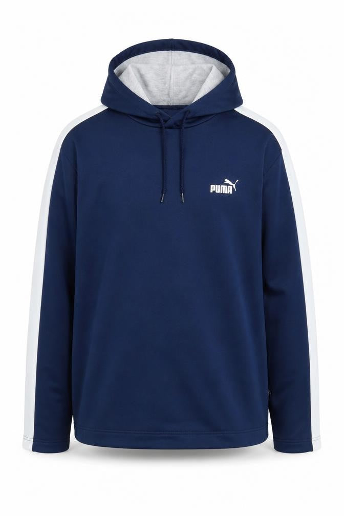 Front view of Puma Men’s Blue Pullover Hoodie L