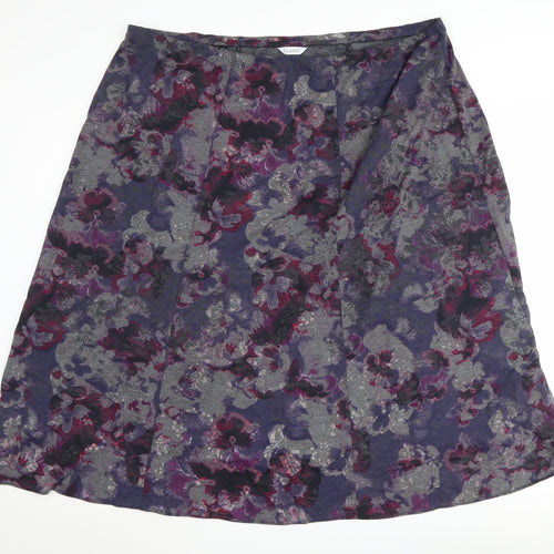 Marks and Spencer Women's Floral A-Line Skirt Size 22