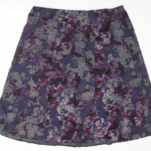 Marks and Spencer Women's Floral A-Line Skirt Size 22