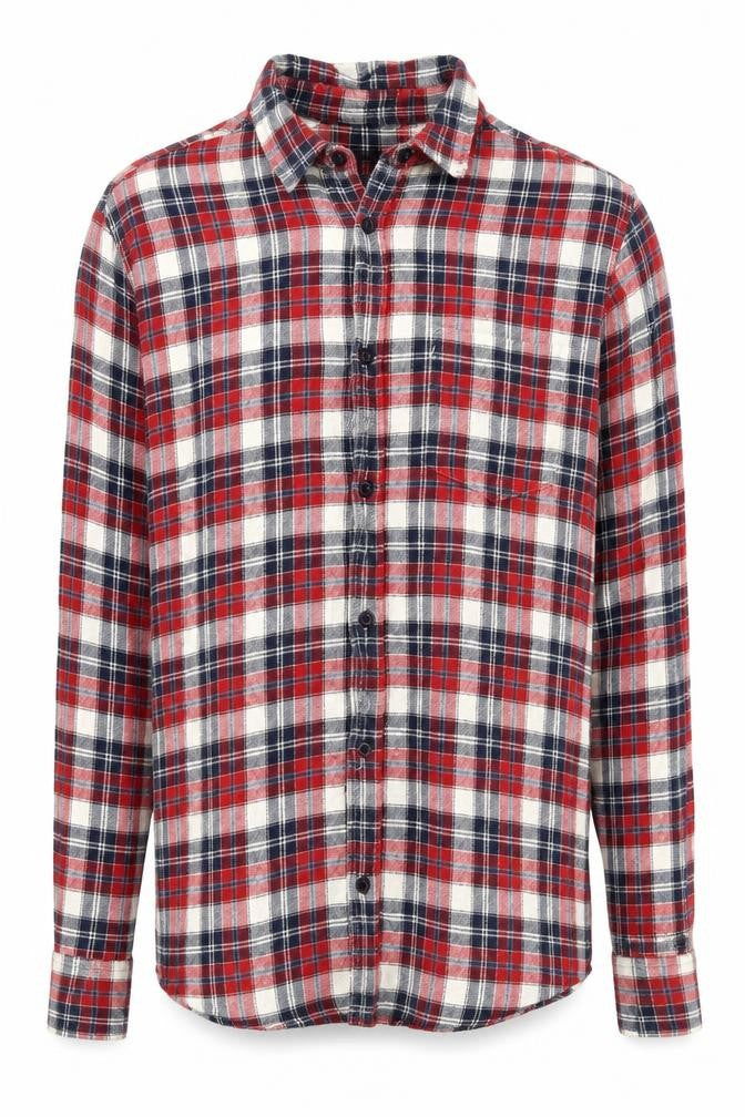 Front view of Onfire Men's Multicoloured Plaid Shirt L