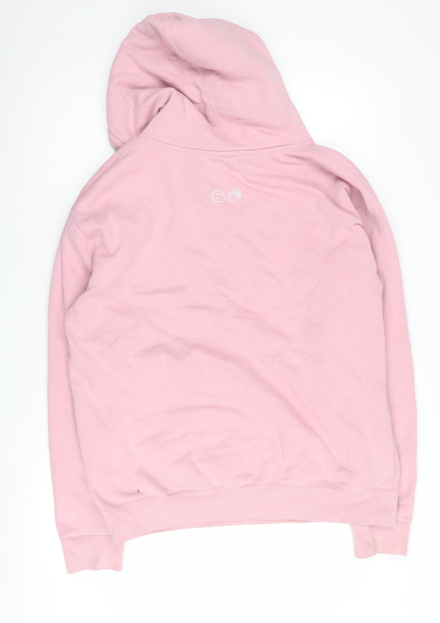 Glossier Women's Pink Pullover Hoodie, Medium