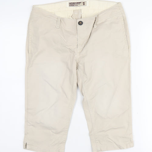 Superdry Women's Beige Cargo Shorts, Size S