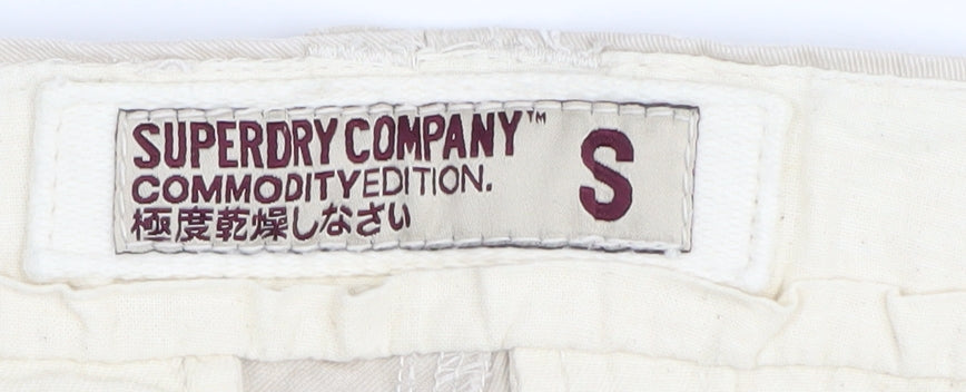 Superdry Women's Beige Cargo Shorts, Size S