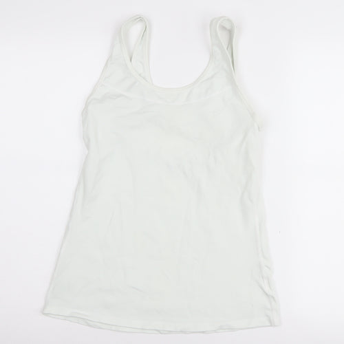 GapFit Women's White M Tank Top Athletic Racerback