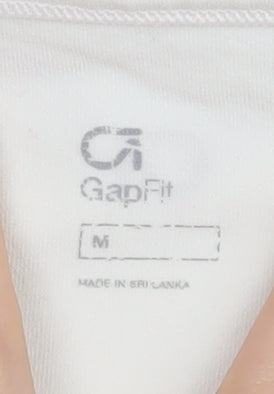 GapFit Women's White M Tank Top Athletic Racerback
