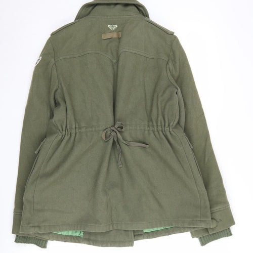 Roxy Women's Green Military Jacket, Size M, Autumn/Winter