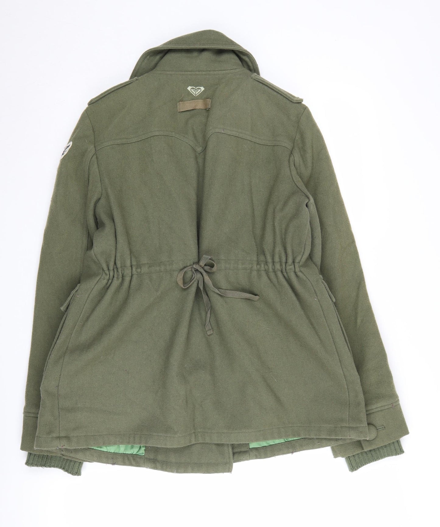 Roxy Women's Green Military Jacket, Size M, Autumn/Winter