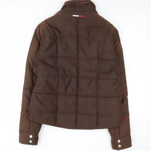 Tommy Jeans Women's Brown Puffer Jacket Size S