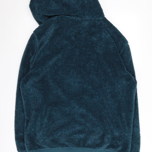 Marks and Spencer Green Fleece Full Zip Hoodie - Medium