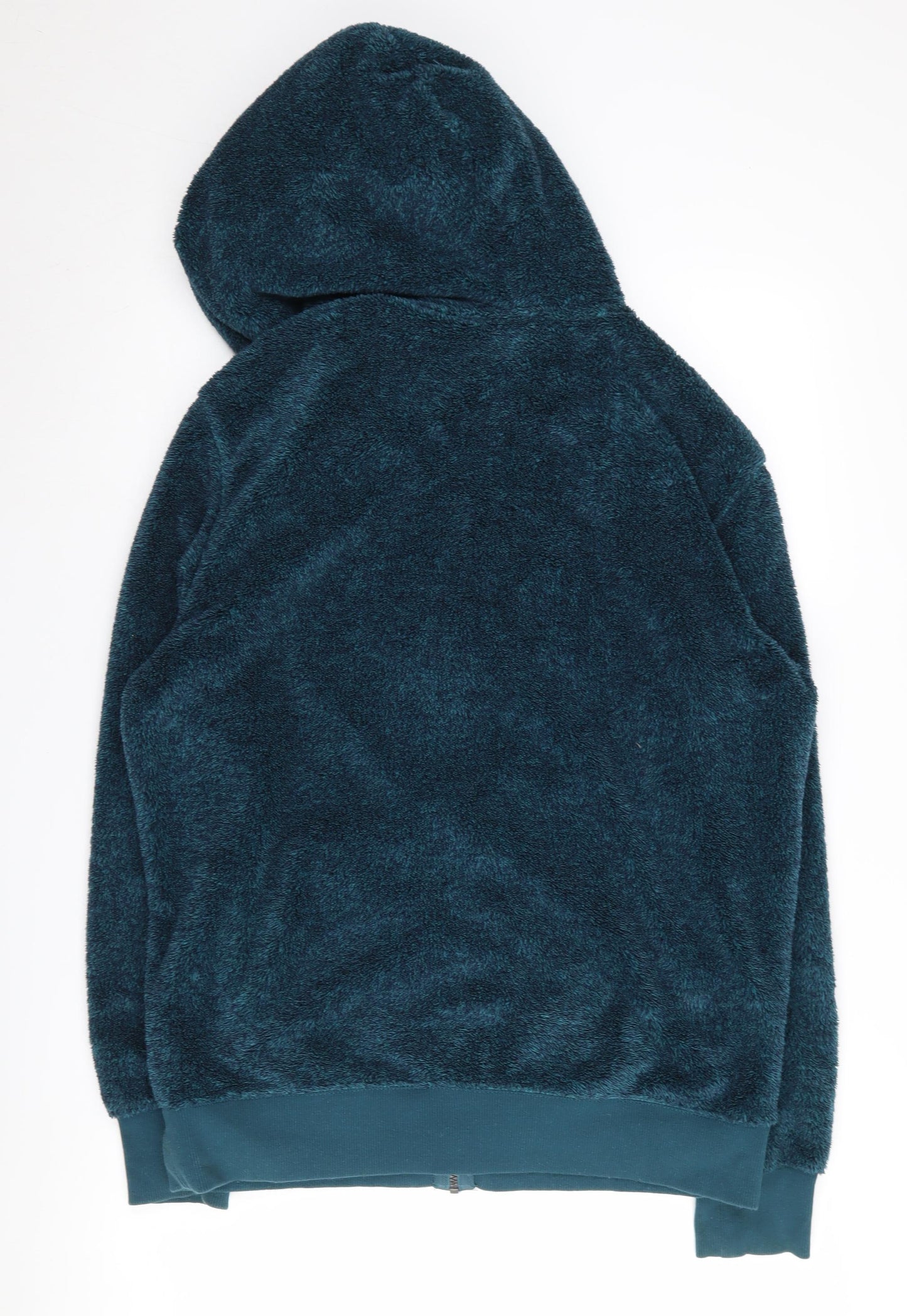 Marks and Spencer Green Fleece Full Zip Hoodie - Medium