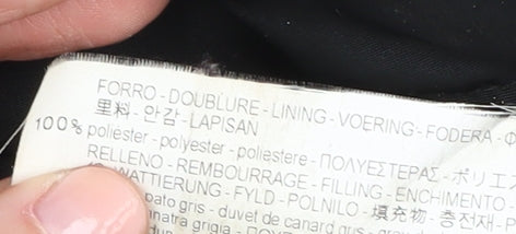 Zara Women's Black Puffer Jacket with Fur Trim Hood S