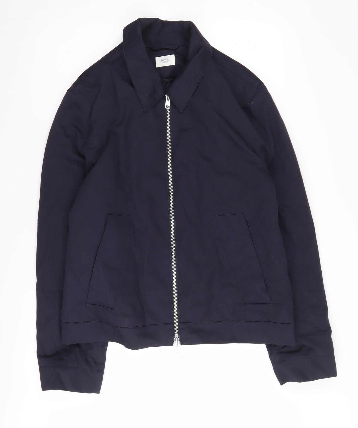 Bonne Gueule Men's Blue Medium Jacket, Cotton, Casual