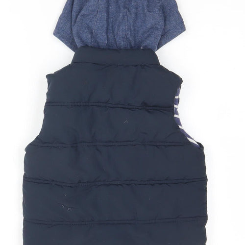 Junior J Boys' Blue Hooded Puffer Jacket 2-3Y