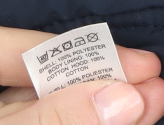 Junior J Boys' Blue Hooded Puffer Jacket 2-3Y