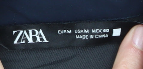 Zara Men's Navy Basic Jacket, Size M, Casual Style