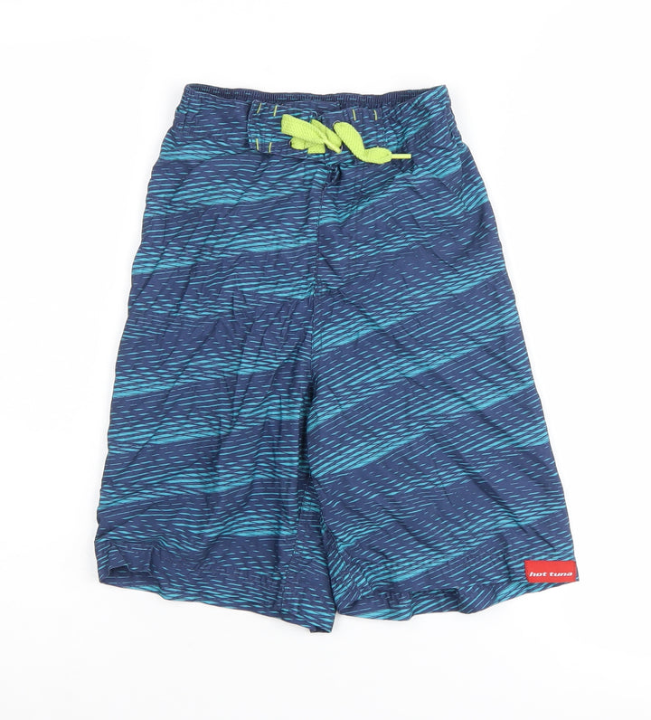 Hot Tuna Boys Blue Striped Board Shorts 9-10 Years