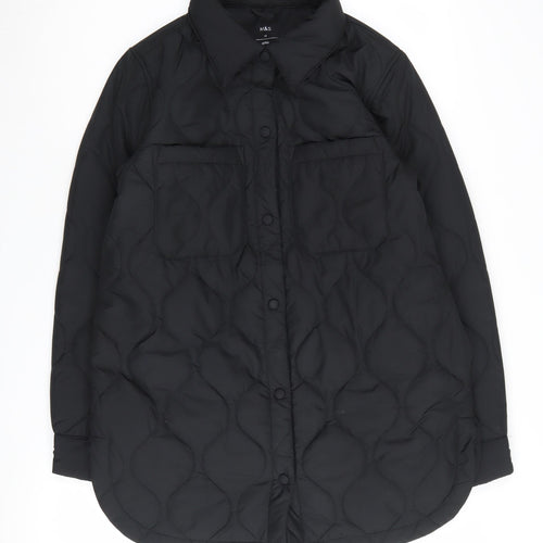 Marks and Spencer Women's Black Quilted Jacket Size 10