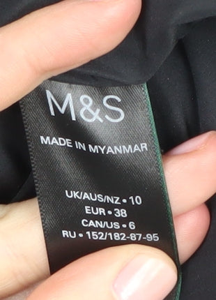 Marks and Spencer Women's Black Quilted Jacket Size 10