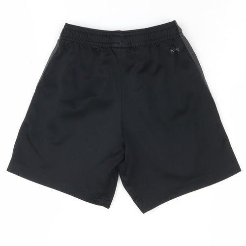 Adidas Boys Black Athletic Shorts 7-8 Years Football