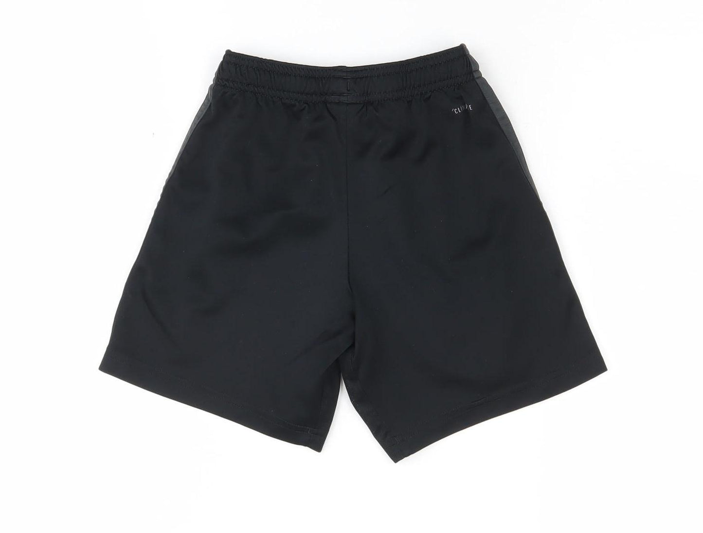 Adidas Boys Black Athletic Shorts 7-8 Years Football