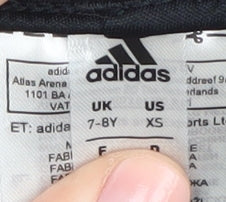 Adidas Boys Black Athletic Shorts 7-8 Years Football