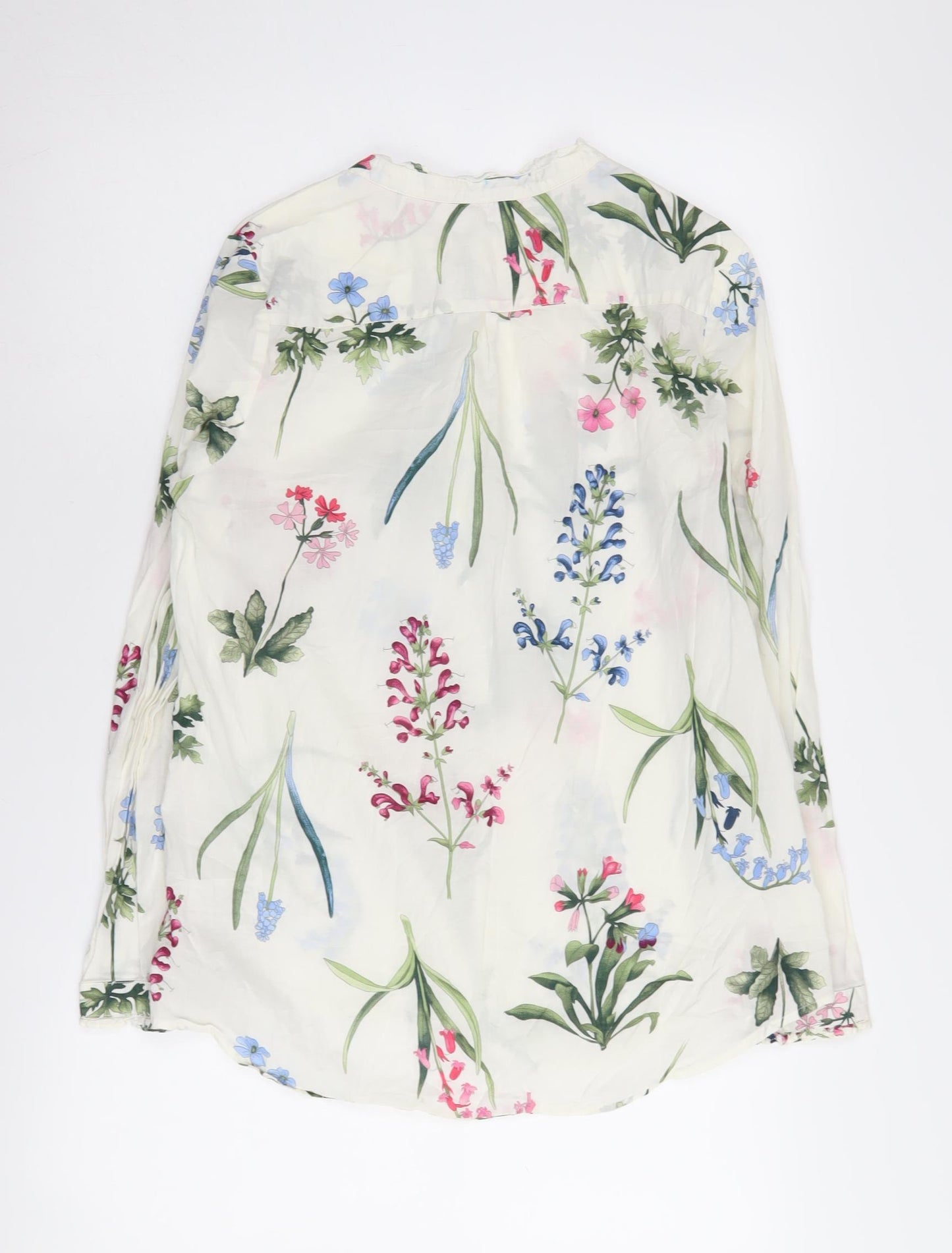 Joules Women's Floral Kimono Blouse, Multicoloured, Size 10