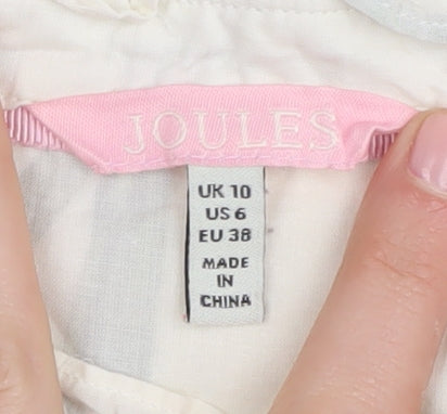 Joules Women's Floral Kimono Blouse, Multicoloured, Size 10