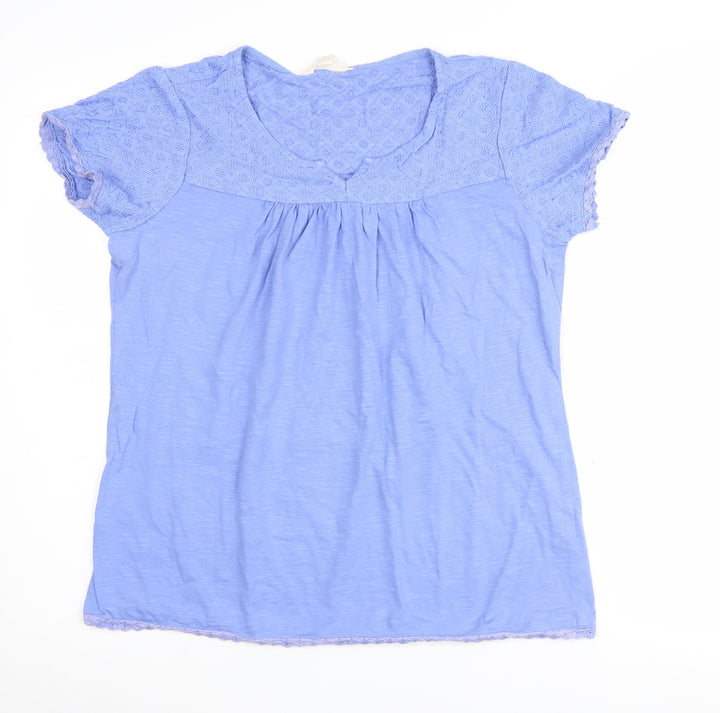 Mountain Warehouse Women's Blue Lace T-Shirt Size 12