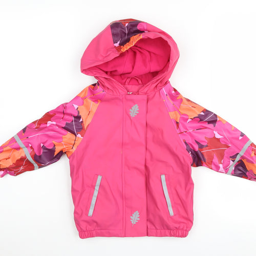 Lupilu Unisex Pink Rain Coat 12-24 Months - Waterproof & Hooded