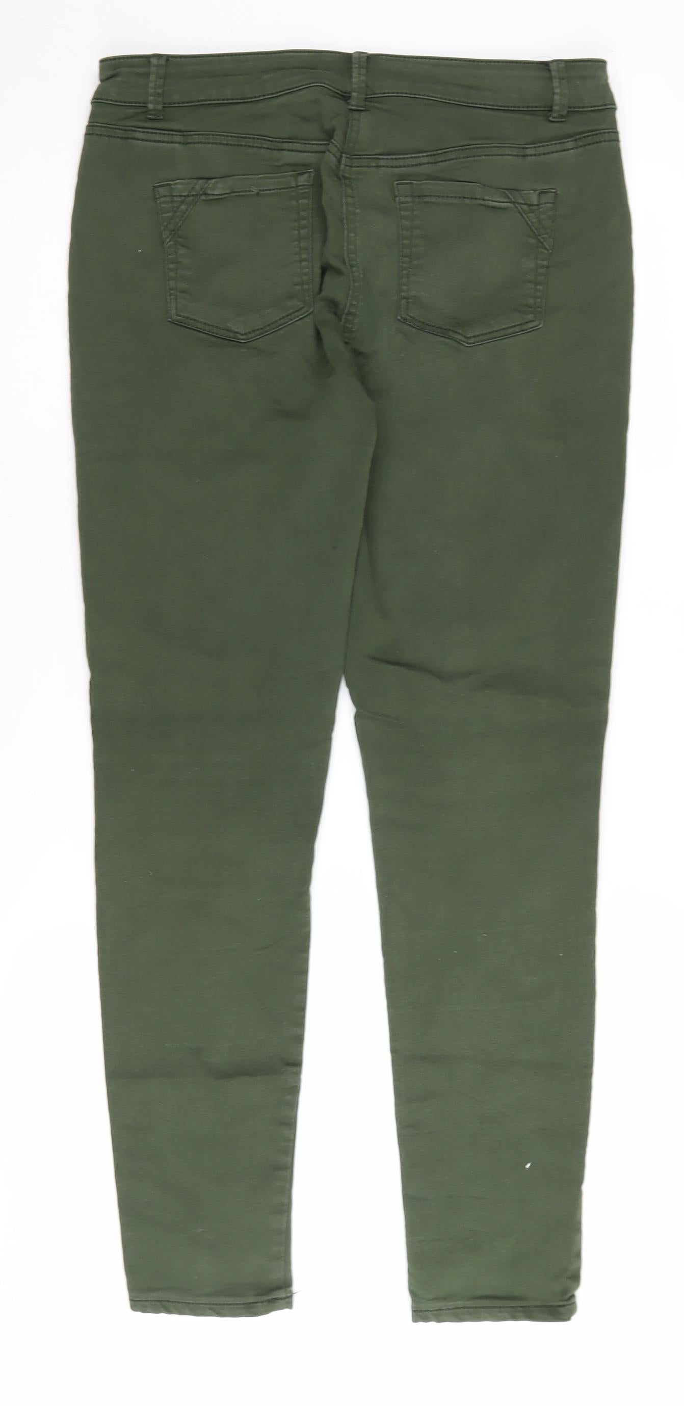 Next Women's Green Skinny Trousers Size 12